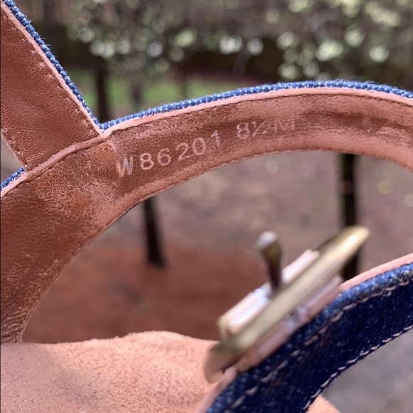 Denim wedge sandals - Picture 7 of 7